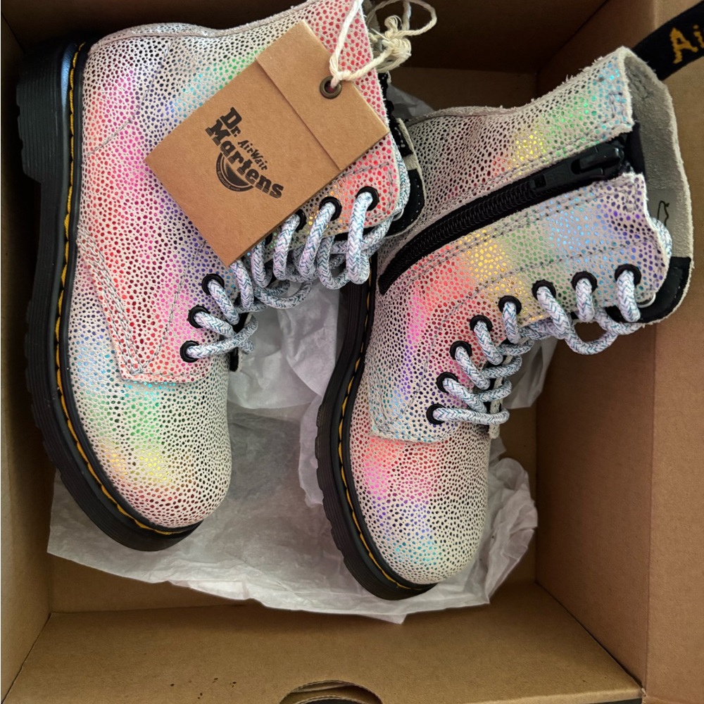Dr. Martens Kids Iridescent Boots